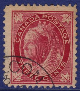 Canada - 1898 - Scott #69 - used - Queen Victoria