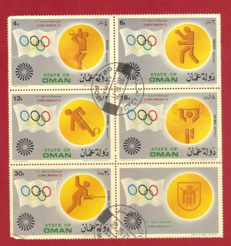 OMAN  1972  SOUVENIR SHEET OLYMPICS   SEE SCAN