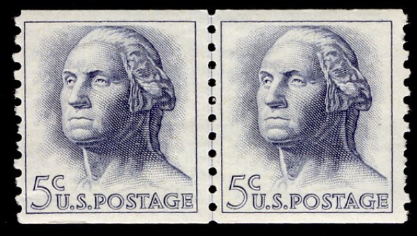 US #1229 SUPERB mint never hinged, LINE PAIR,  super nice, fresh line pair!