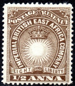 1890 British East Africa Company Sg 4 ½a dull brown Mounted Mint