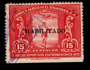 El Salvador Scott C41  Used Airmail stamp