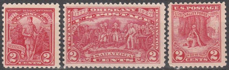 US #643-5  MNH CV $9.40   (A6493)