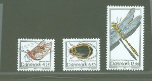 Denmark #1252-1254  Single (Complete Set) (Fauna)