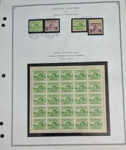 EDW1949SELL : USA Mint & Used collection on album pages w/ many Better incl #630