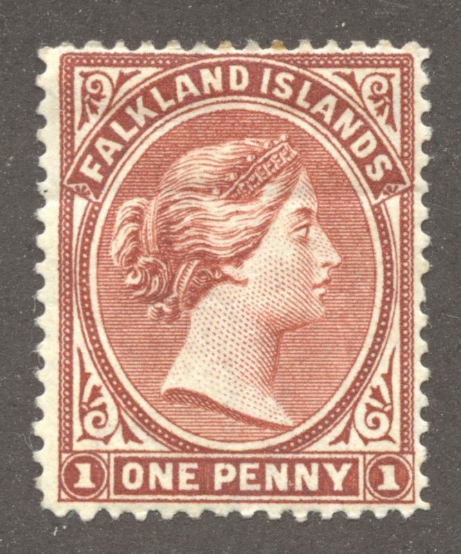 Falkland Islands Scott 11 (SG18,Heij6e) Unused HROG - 1891 1p Queen Victoria