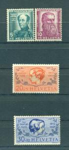 Switzerland sc# B85-88 (2) mhr cat value $3.10