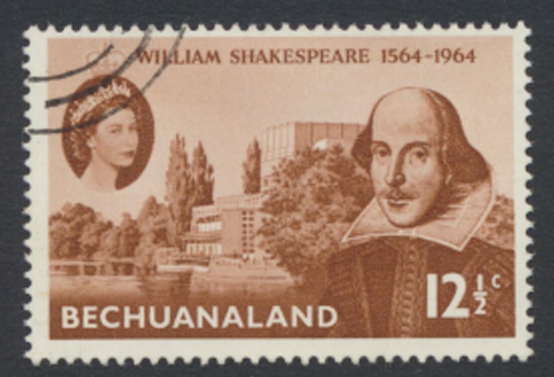 Bechuanaland  SG 185  SC# 197  Used  Shakespeare 1964   see scans / details