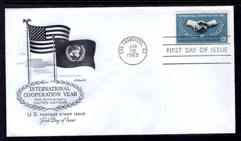 US 1266 Co-op Year Artmaster U/A FDC