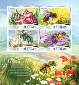 TOGO 2015 SHEET BEES INSECTS tg15318a