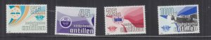 NETHERLANDS ANTILLES, 1984 Civil Aviation set of 4, used..