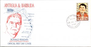 Antigua, Worldwide First Day Cover, Americana