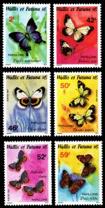 Wallis & Futuna Islands Butterflies 1987 Scott #347-352 Mint Never Hinged