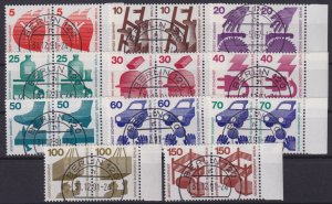 Berlin 1971 Mi#402-411 Pairs used CV€70.00 (BN1141)