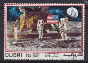 Dubai - 1969 1st Man on the Moon Astronauts 1r 25 CTO LH