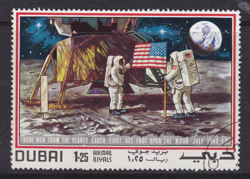 Dubai - 1969 1st Man on the Moon Astronauts 1r 25 CTO LH