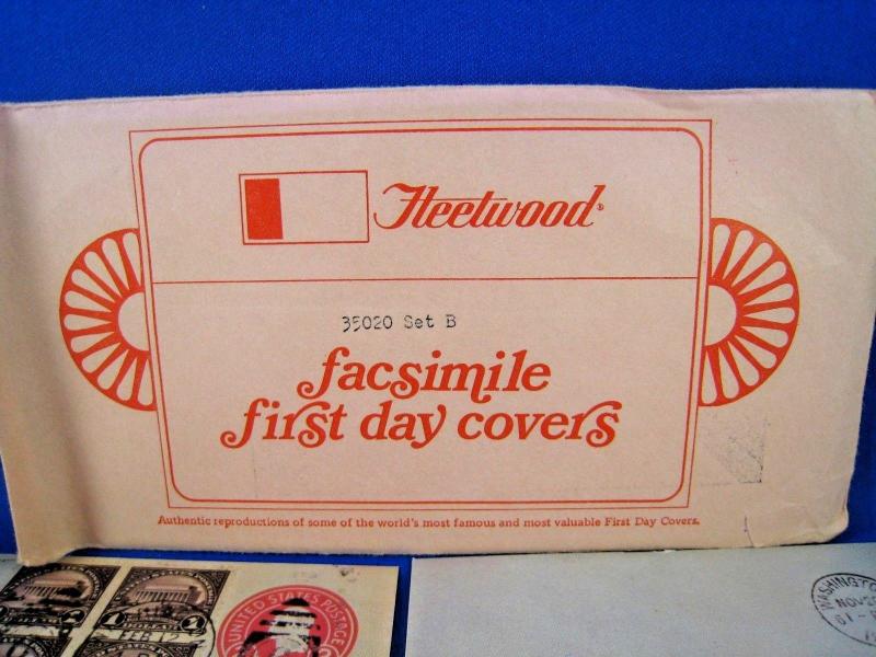 U.S. FIRST DAY COVER SETS - LOT of 9 - FACSIMILE FDCs by FLEETWOOD    (FDC-9x)