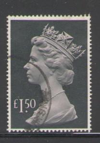 Great Britain Sc MH173 1983 £1.50 QE II Machin Head stamp used