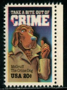 2102 US 20c McGruff The Crime Dog, MNH