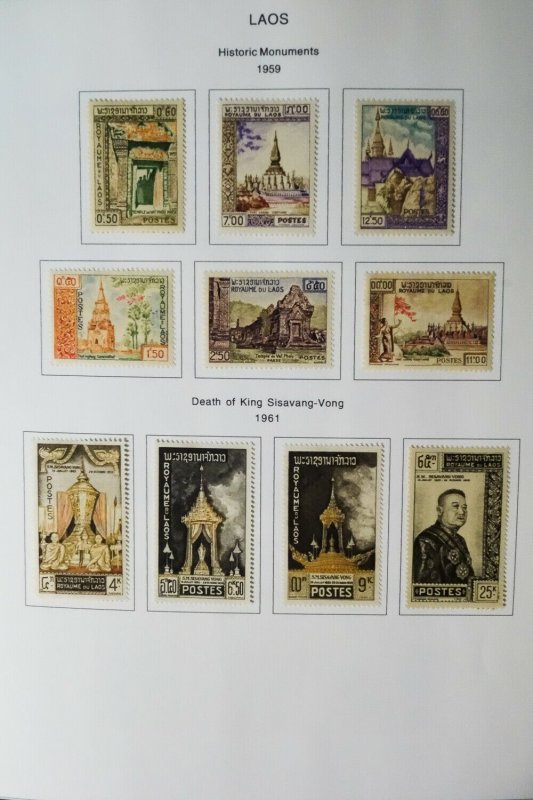 Laos 1951 to 2000 Incredibly Loaded Mostly Mint Stamp Collection