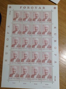 Faroe Islands  #  53-54  MNH  (full sheets)