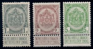 [66443] Belgium 1907 Coat of Arms New Tab VF MNH Original Gum