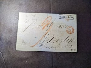 1853 Early Russia Folded Letter Cover to Berlin N25 Germany