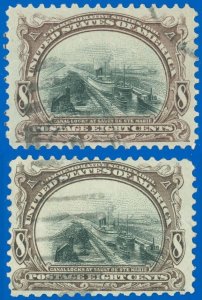 USA SCOTT #298 (x2) Pan-American Issue, Used-Fine, Sound Stamps! SCV $100.00! SK