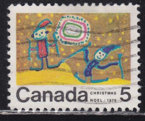 Canada 522iii Children Skiing 1970 ERROR