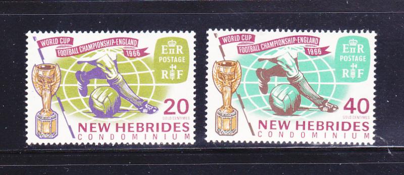 New Hebrides, British 116-117 Set MH World Cup Soccer