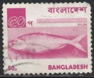 Bangladesh 99 (used) 50p fish: hilsa herring, rose lilac (1976)