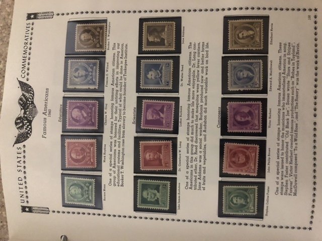 The All American Stamp Album Mint Stamps Very Nice Starts At 1933 Almost Full