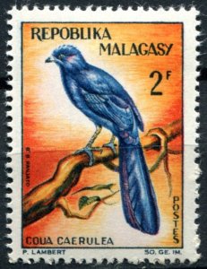 Madagascar Sc#341 MH/Unused, 2fr multi, Birds 1963 (1963)