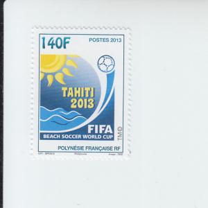 2013 Fr Polynesia Beach Soccer Tahiti (Scott NA) MNH