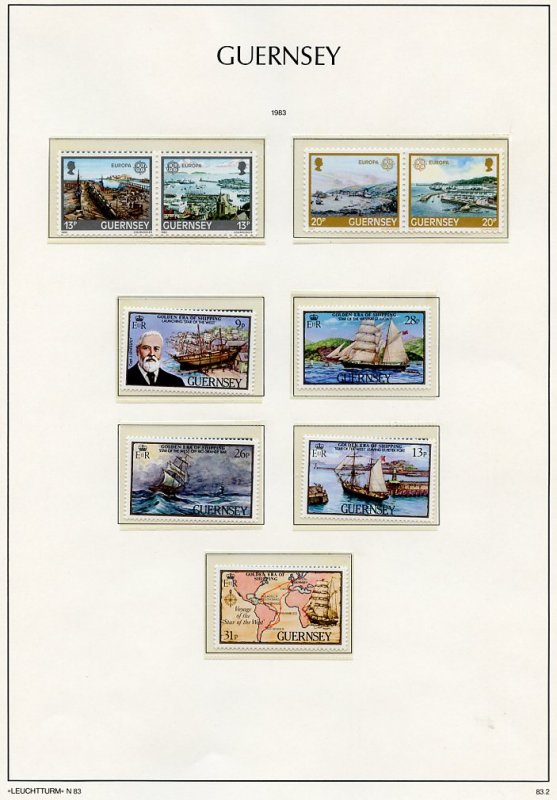 Channel Islands Collection on 58 pages -Guernsey and Alderney-SCV $415.00