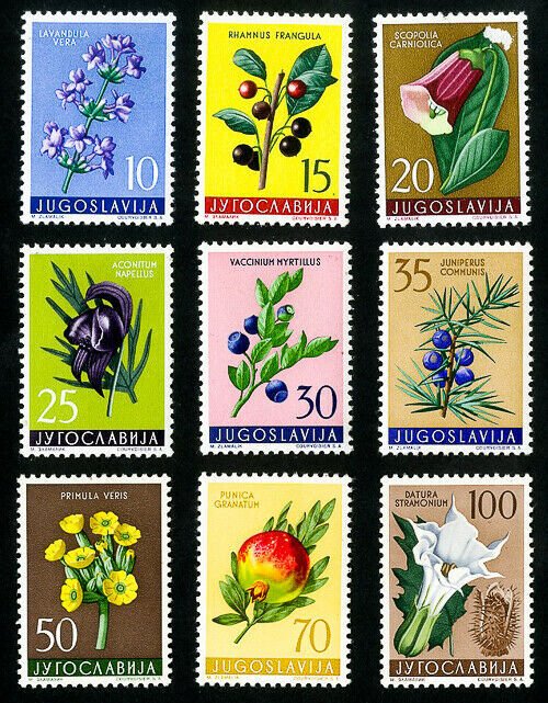 Yugoslavia Stamps # 538-46 VF MLH