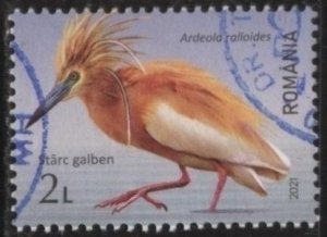 Romania 6531 (used) 2L Squacco heron (Ardeola ralloides) (2021)