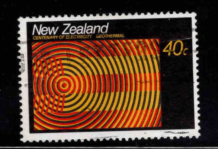 New Zealand Scott 890 Used Electrification centennial stamp light cancels