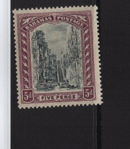 Bahamas 1929 SG112 5 pence script watermark lightly mounted mint
