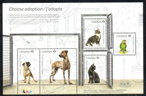 Canada Sc 2636 2013 Pets stamp sheet mint NH