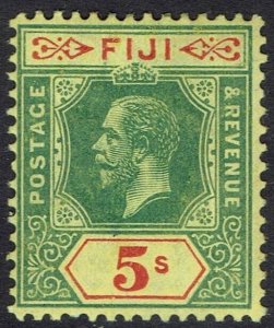 FIJI 1912 KGV 5/- WMK MULTI CROWN CA