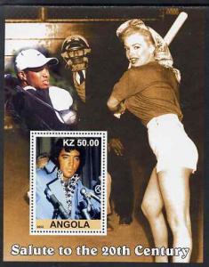 Angola 2002 Salute to the 20th Century #10 perf s/sheet -...