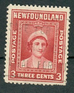 Newfoundland #255 used single - perf 12.5