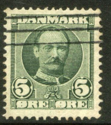 Denmark 72, 5o King Frederik VIII. Used. (258)