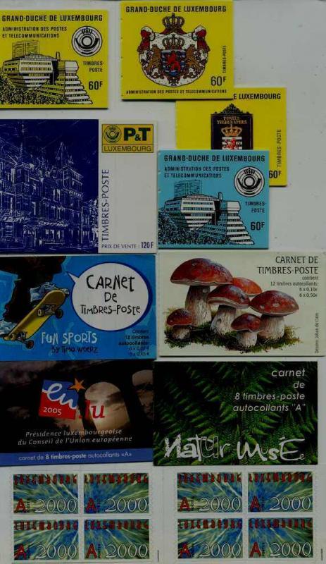 Luxembourg 10 MNH booklets