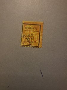 Stamps Guadeloupe Scott #5 used