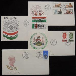 ZS-R963 TRANSKEI - Fdc, 1978-1980 Great Lot Of 4 Different Covers