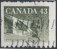 Canada 1395 (used) 43c flag