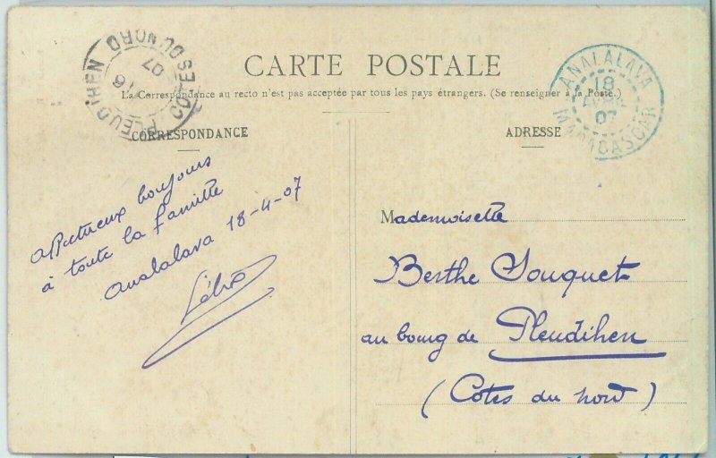 81179 - MADAGASCAR - POSTAL HISTORY: POSTCARD from NOSSI BE postmarked ANANALAVA