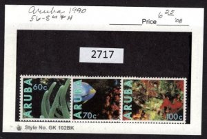 $1 World MNH Stamps (2717) Aruba Scott 056-058, Marine life, set of 3