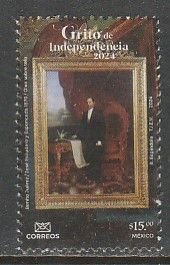MEXICO NEW ISSUE 2024 INDEPENDENCE (d), SINGLE. JUAREZ, MINT, NH. VF.